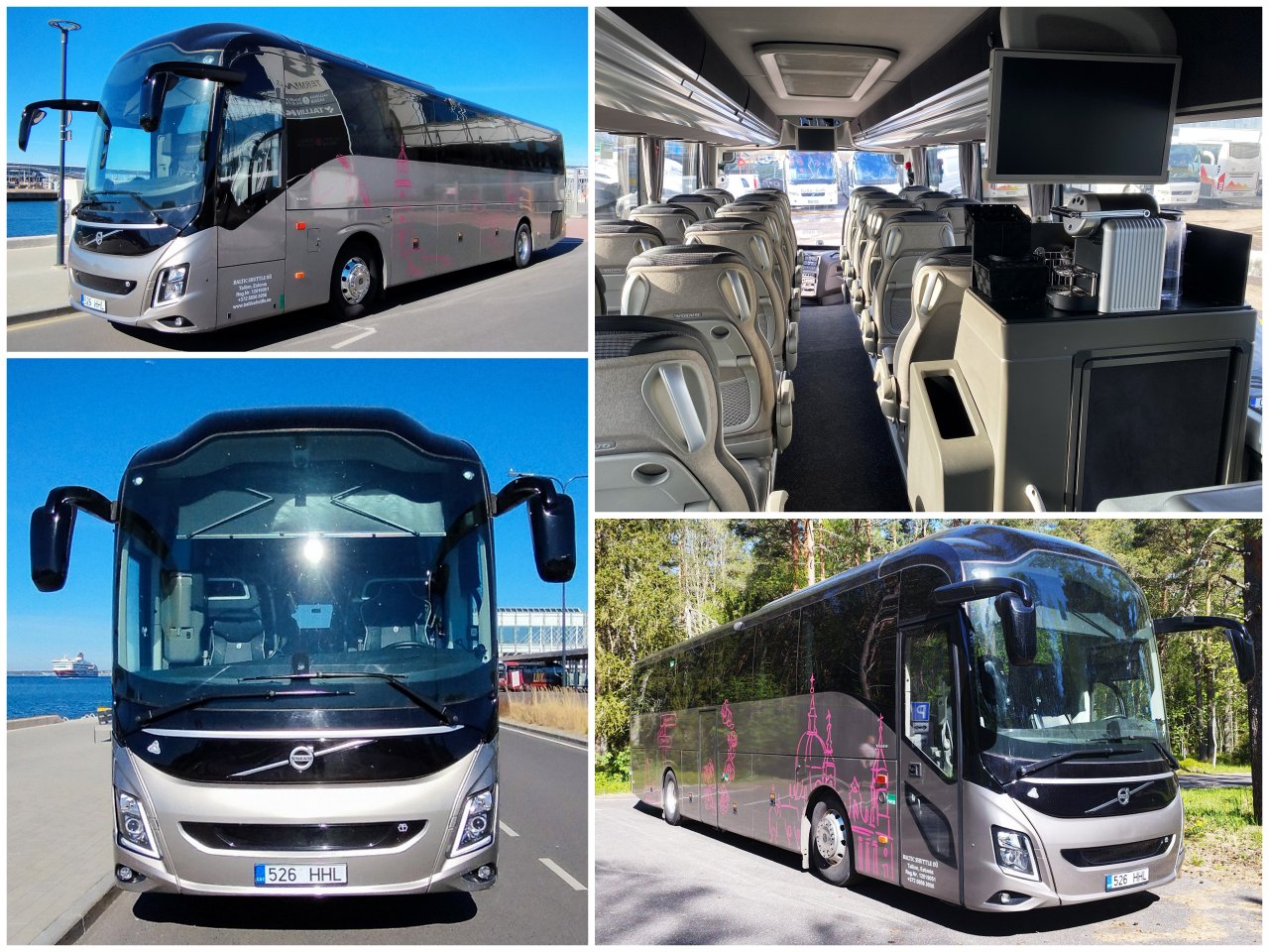 Volvo bussi rentimine Tallinnas mahutavusega 49 istekohta Bussirent Eestis ja Tallinnas