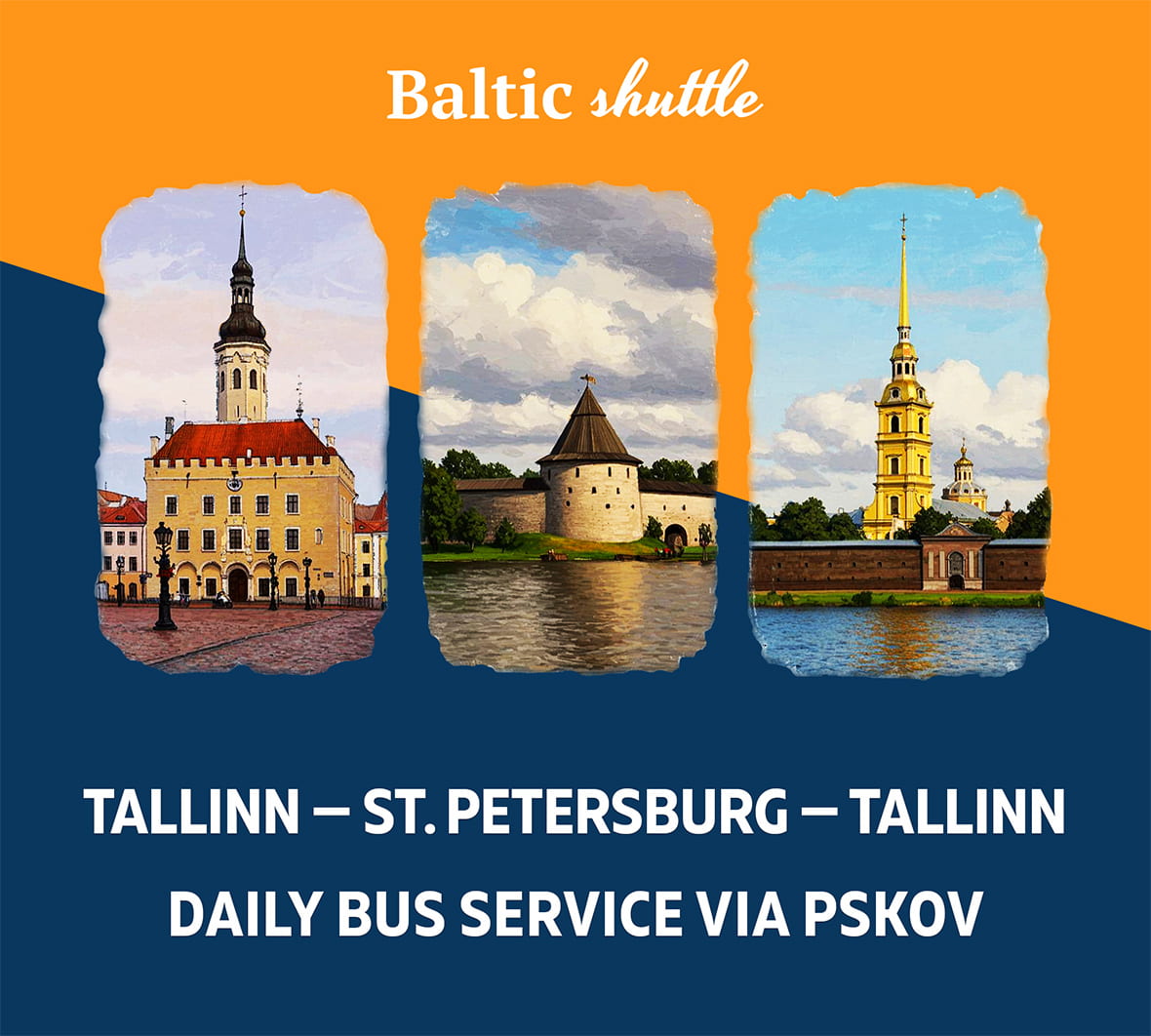 Bus trips Tallinn — St. Petersburg — Tallinn via Pskov
